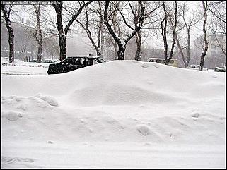    Снегопад в Барнауле