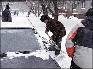    Снегопад в Барнауле