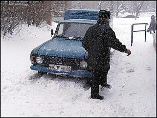    Снегопад в Барнауле