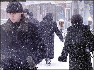    Снегопад в Барнауле