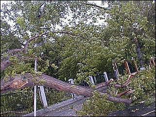    Буря в Барнауле. 03 июня 2001.