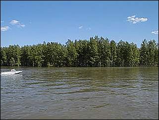    Паводок в Затоне /28 мая 2001/.