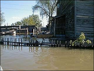    Паводок в Затоне /28 мая 2001/.