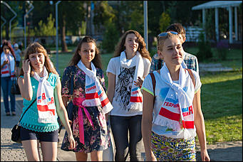 5 август 2016 г., Барнаул © Амител Вячеслав Мельников   Болеем за Россию! Как барнаульцы решили поддержать наших олимпийцев в Рио?