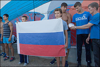 5 август 2016 г., Барнаул © Амител Вячеслав Мельников   Болеем за Россию! Как барнаульцы решили поддержать наших олимпийцев в Рио?