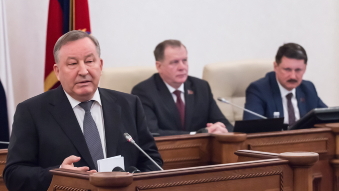 18 февраль 2016 г., Барнаул &copy; Амител Вячеслав Мельников   Отчет губернатора Алтайского края перед депутатами 