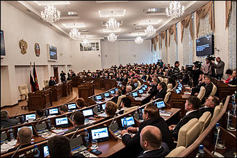 18 февраль 2016 г., Барнаул © Амител Вячеслав Мельников   Отчет губернатора Алтайского края перед депутатами 