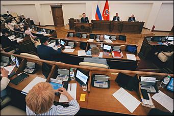 28 мая 2020 г., Барнаул   В масках и соблюдая дистанцию. Как депутаты слушали годовой отчет Виктора Томенко