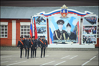 19 апреля 2019 г., Барнаул. Екатерина Смолихина   Первая репетиция парада Победы в Барнауле