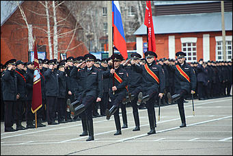19 апреля 2019 г., Барнаул. Екатерина Смолихина   Первая репетиция парада Победы в Барнауле