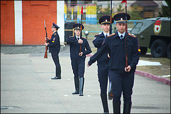 19 апреля 2019 г., Барнаул. Екатерина Смолихина   Первая репетиция парада Победы в Барнауле