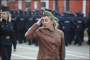 19 апреля 2019 г., Барнаул. Екатерина Смолихина   Первая репетиция парада Победы в Барнауле