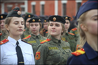 19 апреля 2019 г., Барнаул. Екатерина Смолихина   Первая репетиция парада Победы в Барнауле