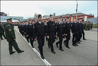 19 апреля 2019 г., Барнаул. Екатерина Смолихина   Первая репетиция парада Победы в Барнауле