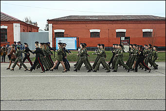 19 апреля 2019 г., Барнаул. Екатерина Смолихина   Первая репетиция парада Победы в Барнауле