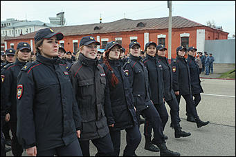 19 апреля 2019 г., Барнаул. Екатерина Смолихина   Первая репетиция парада Победы в Барнауле