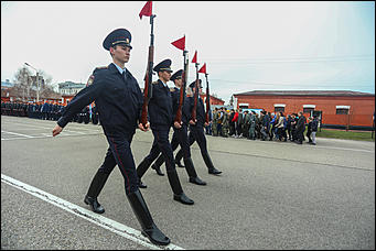 19 апреля 2019 г., Барнаул. Екатерина Смолихина   Первая репетиция парада Победы в Барнауле