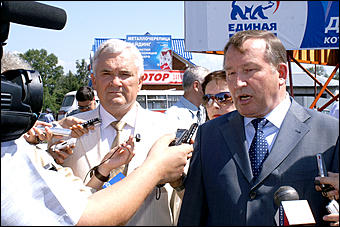 19 июля 2007 г., Барнаул   Торжественная церемония открытия Павловского тракта в Барнауле