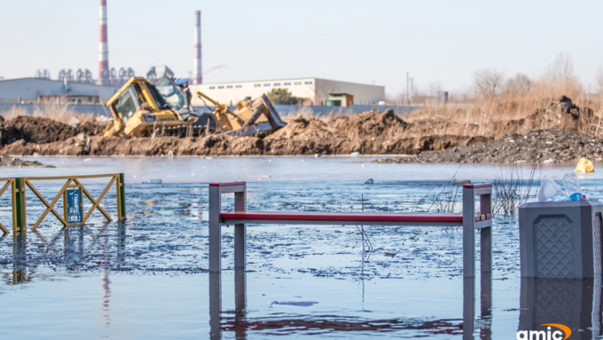 1 апрель 2016 г., Барнаул &copy; Амител Вячеслав Мельников   Наводнение на улицах Взлетная и Солнечная поляна. Фоторепортаж 