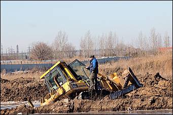 1 апрель 2016 г., Барнаул © Амител Вячеслав Мельников Наводнение на улицах Взлетная и Солнечная поляна. Фоторепортаж