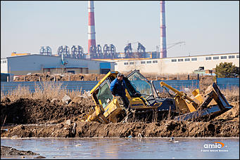 1 апрель 2016 г., Барнаул © Амител Вячеслав Мельников Наводнение на улицах Взлетная и Солнечная поляна. Фоторепортаж