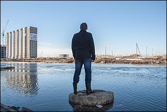 1 апрель 2016 г., Барнаул © Амител Вячеслав Мельников Наводнение на улицах Взлетная и Солнечная поляна. Фоторепортаж