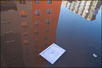 1 апрель 2016 г., Барнаул © Амител Вячеслав Мельников Наводнение на улицах Взлетная и Солнечная поляна. Фоторепортаж