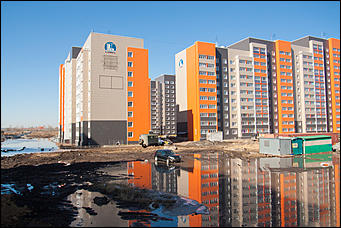 1 апрель 2016 г., Барнаул © Амител Вячеслав Мельников Наводнение на улицах Взлетная и Солнечная поляна. Фоторепортаж