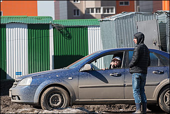 1 апрель 2016 г., Барнаул © Амител Вячеслав Мельников Наводнение на улицах Взлетная и Солнечная поляна. Фоторепортаж