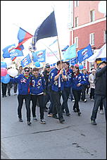 1 мая 2010 г., Барнаул   Красно-синий Первомай в Барнауле