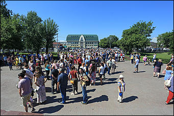 22 июня 2018 г., Барнаул. Екатерина Смолихина   Не хотим умирать на работе: пикет против пенсионной реформы в Барнауле