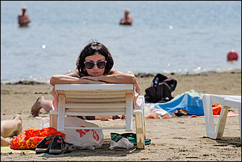 7 июль 2016 г., Барнаул © Амител Вячеслав Мельников   Купайтесь! Городской пляж в Барнауле пережил второе открытие