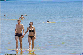 7 июль 2016 г., Барнаул © Амител Вячеслав Мельников   Купайтесь! Городской пляж в Барнауле пережил второе открытие