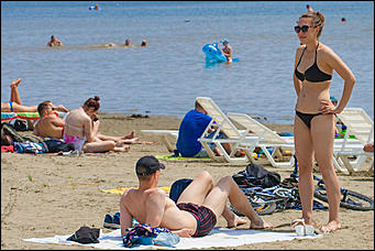 7 июль 2016 г., Барнаул © Амител Вячеслав Мельников   Купайтесь! Городской пляж в Барнауле пережил второе открытие