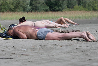 7 июль 2016 г., Барнаул © Амител Вячеслав Мельников   Купайтесь! Городской пляж в Барнауле пережил второе открытие