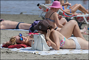 7 июль 2016 г., Барнаул © Амител Вячеслав Мельников   Купайтесь! Городской пляж в Барнауле пережил второе открытие