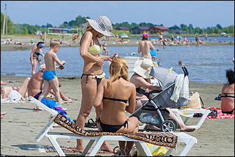 7 июль 2016 г., Барнаул © Амител Вячеслав Мельников   Купайтесь! Городской пляж в Барнауле пережил второе открытие