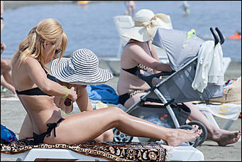 7 июль 2016 г., Барнаул © Амител Вячеслав Мельников   Купайтесь! Городской пляж в Барнауле пережил второе открытие