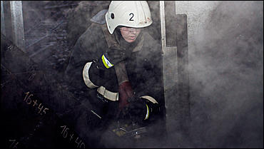 2 февраль 2016 г., Барнаул © Амител Вячеслав Мельников   Цех литейного завода после пожара