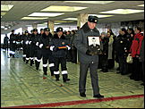 13 февраля 2009 г., Барнаул   Прощание с командиром ОБДПС подполковником милиции Михаилом Фреевым, погибшим при исполнении служебных обязанностей