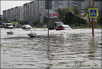 26 июль 2016 г., Барнаул   Алтайская Венеция: Барнаул снова затопило дождем