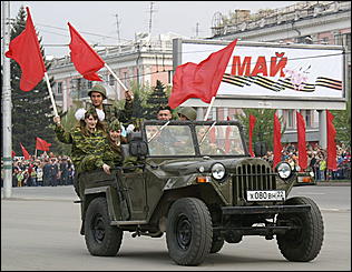 9 мая 2009 г., Барнаул   Парад Победы в Барнауле