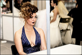 6 октябрь 2016 г., Барнаул © Амител Вячеслав Мельников   Невесты в завитках: конкурс стилистов на выставке "Индустрия красоты" в Барнауле