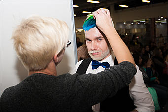 6 октябрь 2016 г., Барнаул © Амител Вячеслав Мельников   Невесты в завитках: конкурс стилистов на выставке "Индустрия красоты" в Барнауле