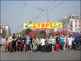 9 мая 2008 г. Барнаул   "Кольцо Победы"