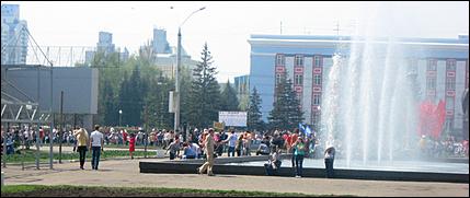 9 мая 2008 г. Барнаул   "Кольцо Победы"