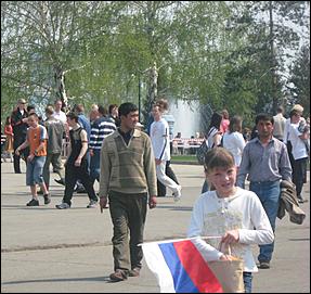 9 мая 2008 г. Барнаул   "Кольцо Победы"