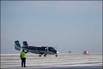 24 январь 2017 г., Барнаул © Амител Вячеслав Мельников   Чистота и порядок: где в Барнауле садятся и взлетают самолеты