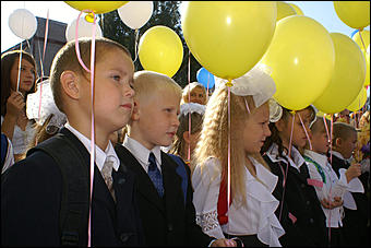 3 сентября 2007 г., Барнаул   Открытие нового здания школы № 51 в Барнауле