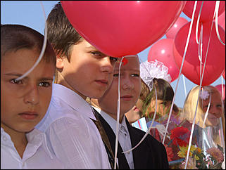 3 сентября 2007 г., Барнаул   Открытие нового здания школы № 51 в Барнауле